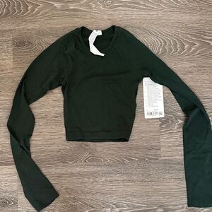 lululemon athletica Forest Green Long Sleeve Tee